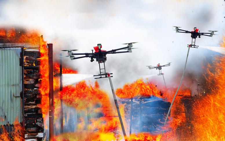 'UAV bầy đàn' - Giải pháp chữa cháy hẻm nhỏ tại các thành phố lớn