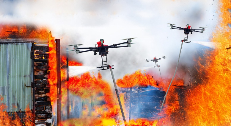 'UAV bầy đàn' - Giải pháp chữa cháy hẻm nhỏ tại các thành phố lớn- Ảnh 1.