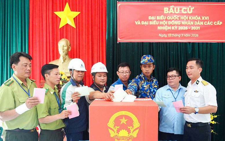 Cử tri đảo Hòn Khoai, Hòn Chuối hoàn thành bầu cử sớm với tỉ lệ 100%