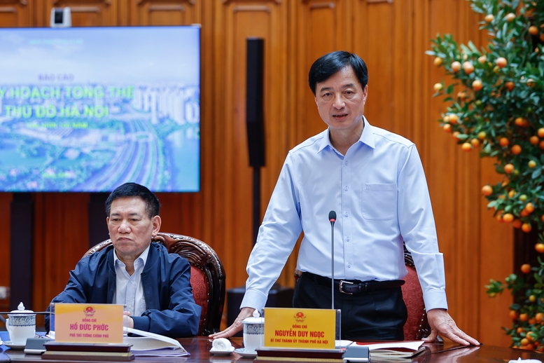Thường trực Chính phủ làm việc với Hà Nội về Quy hoạch tổng thể Thủ đô tầm nhìn 100 năm- Ảnh 3.