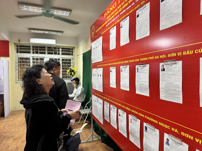 Chùm ảnh: Cử tri cả nước nô nức tham gia 