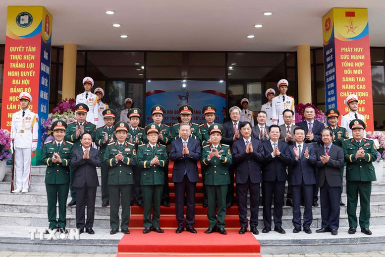 Tổng Bí thư Tô Lâm: Học viện Kỹ thuật quân sự phát huy mạnh mẽ tinh thần “Đoàn kết, bản lĩnh; đổi mới, sáng tạo; trí tuệ, phát triển”- Ảnh 4.