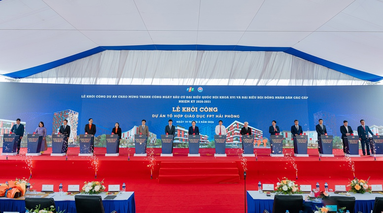 FPT khởi công tổ hợp giáo dục quy mô 5.800 học sinh tại Hải Phòng- Ảnh 1.