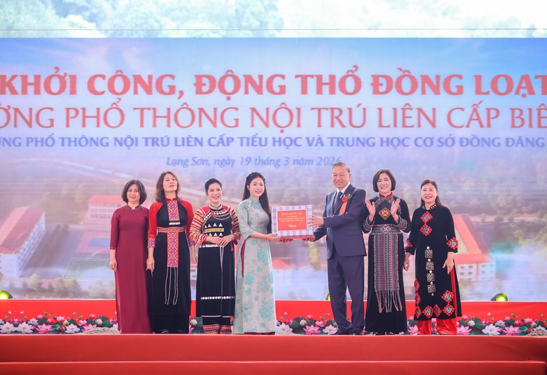 TỔNG THUẬT: Khởi công đồng loạt các trường nội trú liên cấp vùng biên giai đoạn 2- Ảnh 10.