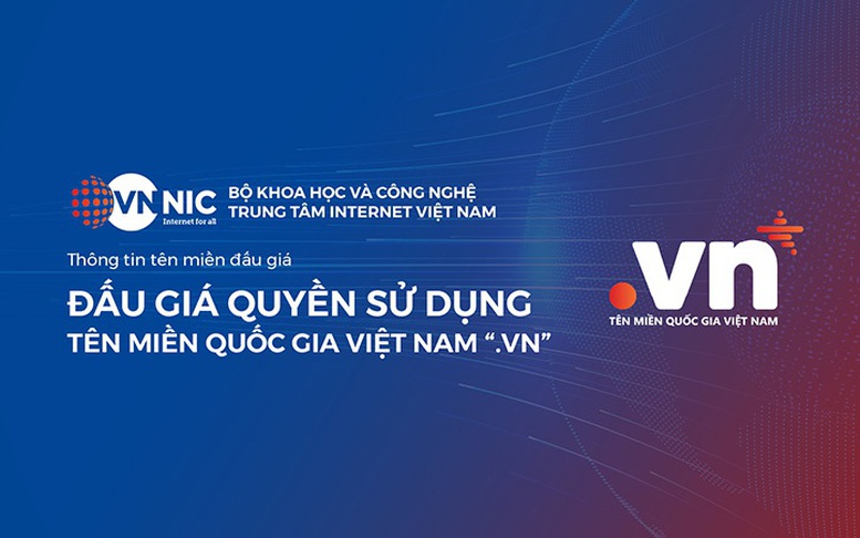 Đấu giá tên miền “.vn” lần đầu: Giá trúng cao nhất đạt 1,584 tỷ đồng