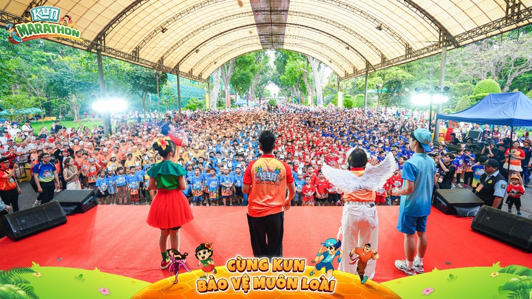 Kun Marathon 2026: Thông điệp "Bảo vệ muôn loài" được hàng nghìn phụ huynh hưởng ứng- Ảnh 2.