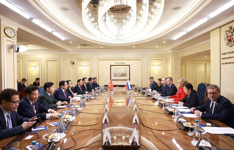 Thủ tướng Chính phủ Phạm Minh Chính gặp Chủ tịch Hội đồng Liên bang Nga- Ảnh 3.