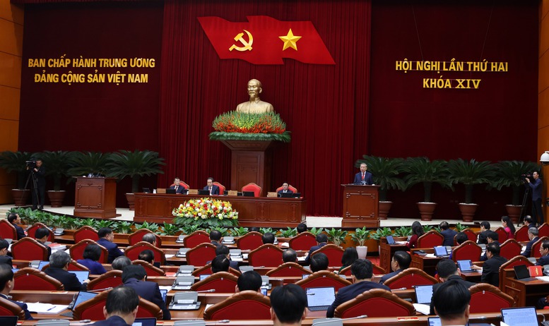 Khai mạc trọng thể Hội nghị Trung ương lần thứ 2 kh&oacute;a XIV- Ảnh 1.