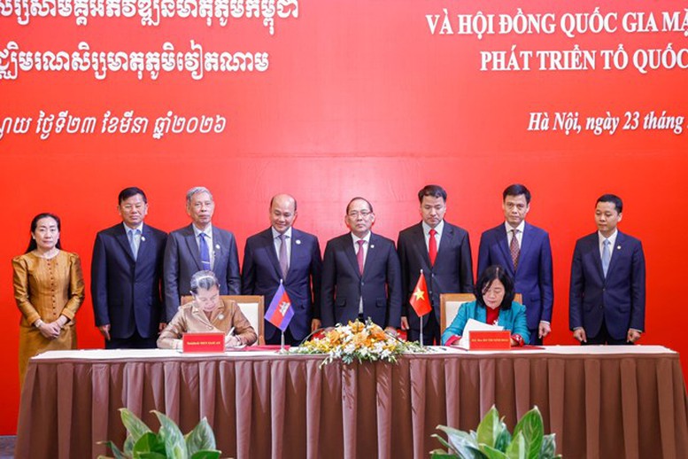 Việt Nam và Campuchia tăng cường hợp tác công tác Mặt trận- Ảnh 2.