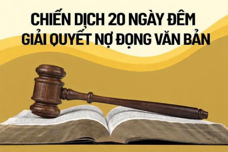 ‘Chiến dịch 20 ngày đêm’: Phấn đấu giải quyết triệt để nợ đọng văn bản- Ảnh 1.