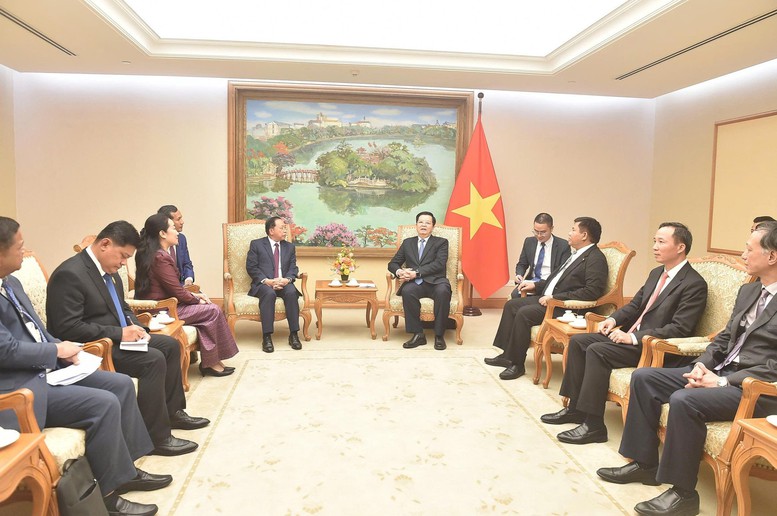 Phó Thủ tướng Mai Văn Chính tiếp xã giao Bộ trưởng Bộ Lễ nghi và Tôn giáo Campuchia- Ảnh 3.