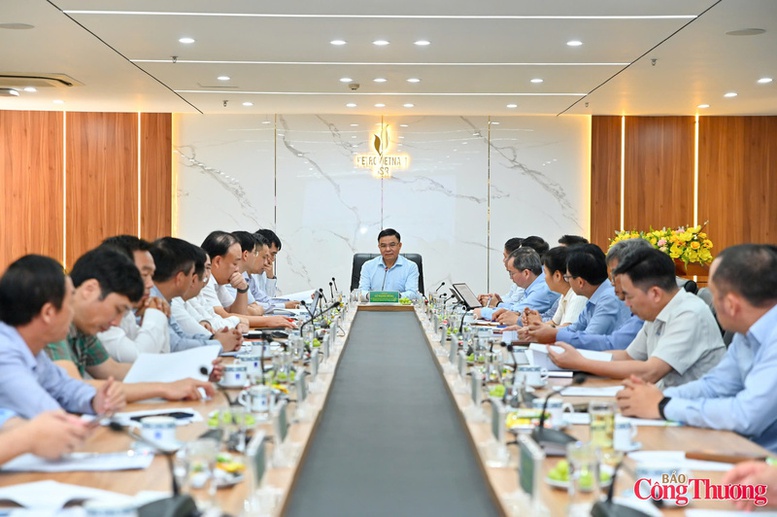 Quyền Bộ trưởng Bộ Công Thương Lê Mạnh Hùng làm việc với Lọc hóa dầu Bình Sơn- Ảnh 1.