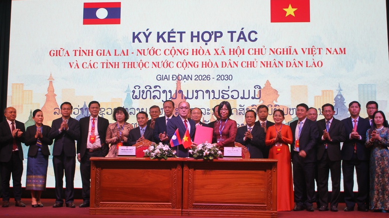 Gia Lai ký kết biên bản ghi nhớ hợp tác với 4 tỉnh của Lào- Ảnh 2. Gia Lai ký kết biên bản ghi nhớ hợp tác với 4 tỉnh của Lào- Ảnh 2.