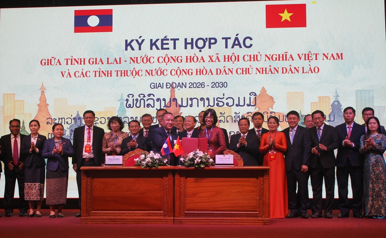 Gia Lai ký kết biên bản ghi nhớ hợp tác với 4 tỉnh của Lào- Ảnh 4. Gia Lai ký kết biên bản ghi nhớ hợp tác với 4 tỉnh của Lào- Ảnh 4.