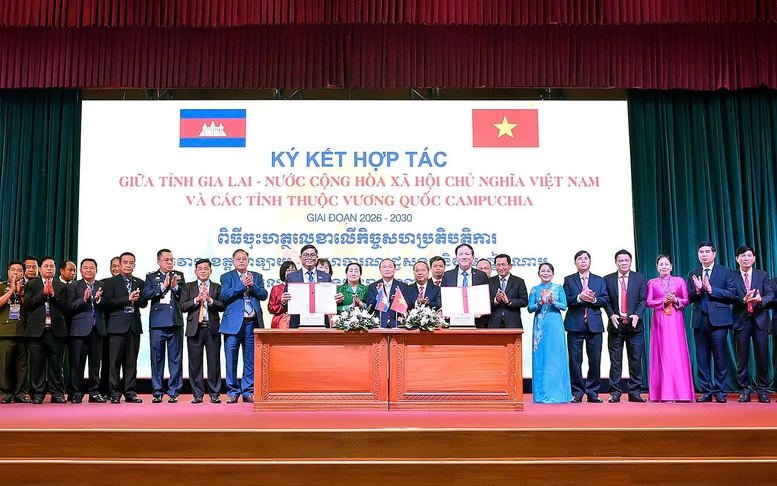 Gia Lai ký kết bản ghi nhớ hợp tác với các tỉnh Đông Bắc Campuchia