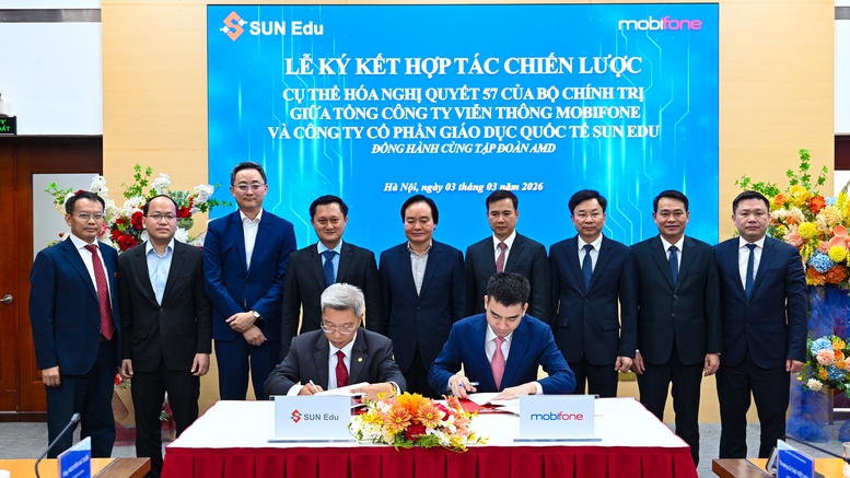 MobiFone hợp tác chiến lược với Sun Edu, phát triển nhân lực công nghệ số- Ảnh 1.
