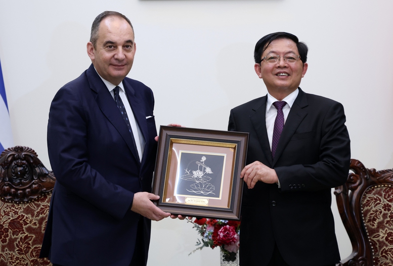 Phó Thủ tướng Chính phủ Hồ Quốc Dũng tiếp Phó Chủ tịch thứ nhất Quốc hội Hy Lạp- Ảnh 4.