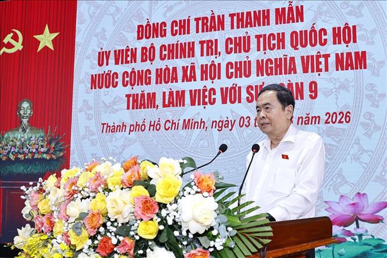Chủ tịch Quốc hội Trần Thanh Mẫn thăm, làm việc với Sư đoàn 9- Ảnh 2.