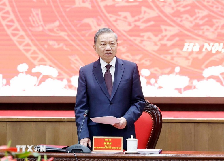 Tổng Bí thư Tô Lâm: Ban Thường vụ Thành ủy Hà Nội cần tiếp tục phát huy cao độ tinh thần làm việc quyết liệt- Ảnh 1.