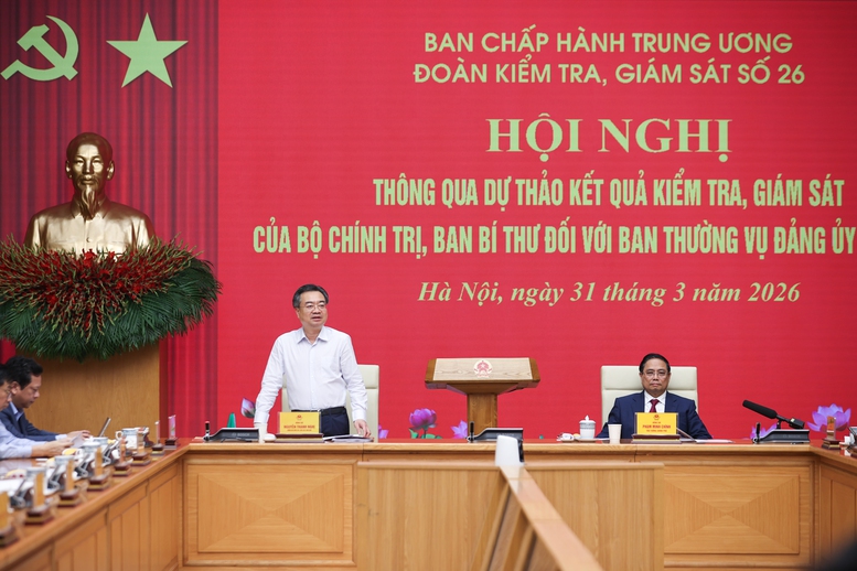 Thông qua Báo cáo kiểm tra, giám sát của Bộ Chính trị, Ban Bí thư đối với Ban Thường vụ Đảng ủy Chính phủ- Ảnh 5.