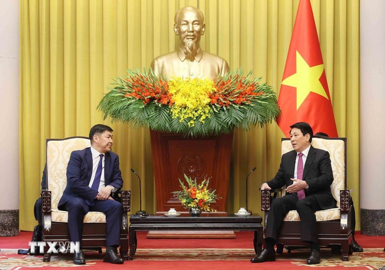 Chủ tịch nước Lương Cường tiếp Chánh án Tòa án Tối cao Mông Cổ- Ảnh 2.