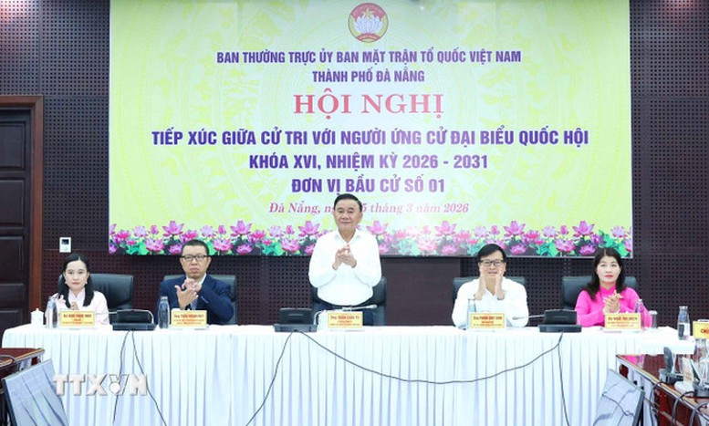 Thường trực Ban Bí thư dự hội nghị tiếp xúc giữa cử tri với người ứng cử Đại biểu Quốc hội- Ảnh 3.