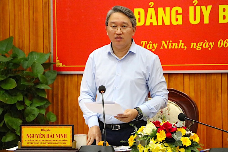 Tây Ninh cần tăng cường lãnh đạo trong công tác tư pháp và thi hành án dân sự- Ảnh 1.