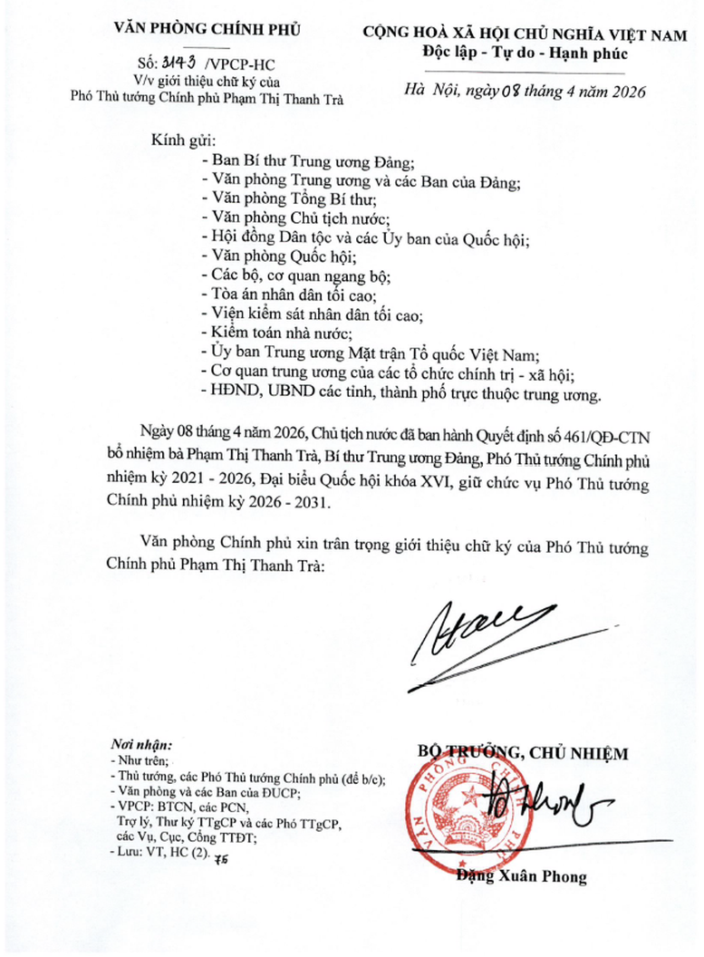 Giới thiệu chữ ký của Thủ tướng và các Phó Thủ tướng Chính phủ nhiệm kỳ 2026-2031- Ảnh 4.