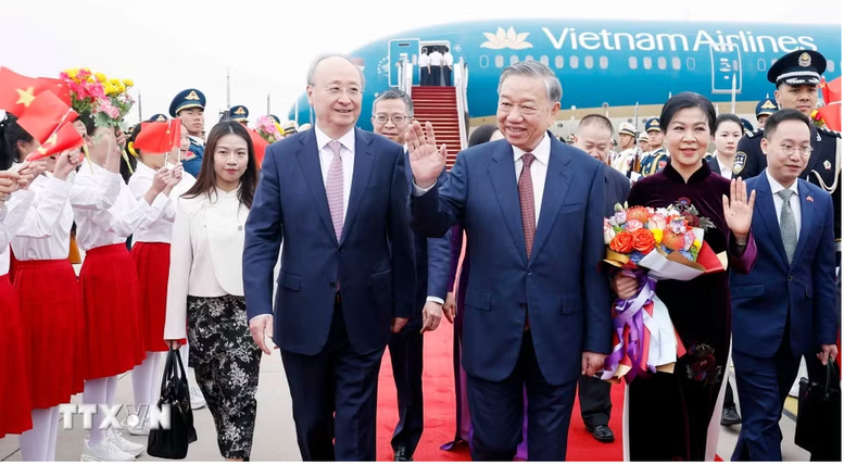 Tổng Bí thư, Chủ tịch nước Tô Lâm và Phu nhân bắt đầu thăm cấp Nhà nước đến Trung Quốc- Ảnh 3.