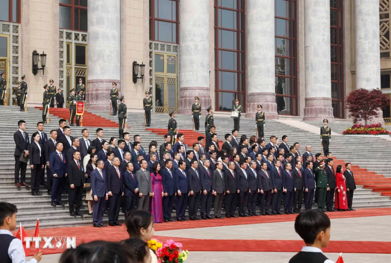 Lễ đón trọng thể Tổng Bí thư, Chủ tịch nước Tô Lâm thăm cấp Nhà nước đến Trung Quốc- Ảnh 4.