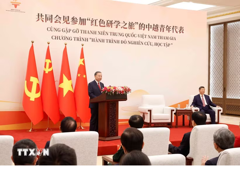 Tổng B&iacute; thư, Chủ tịch nước T&ocirc; L&acirc;m: Thanh ni&ecirc;n tiếp tục l&agrave; cầu nối quan trọng vun đắp t&igrave;nh hữu nghị Việt - Trung- Ảnh 1.