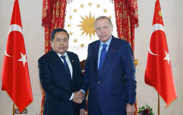 Chủ tịch Quốc hội Trần Thanh Mẫn hội kiến Tổng thống Thổ Nhĩ Kỳ Recep Tayyip Erdogan