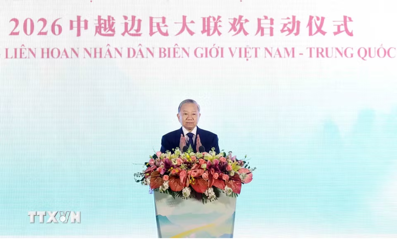 Tổng Bí thư, Chủ tịch nước Tô Lâm dự Lễ khởi động Liên hoan nhân dân biên giới Việt–Trung 2026- Ảnh 3.