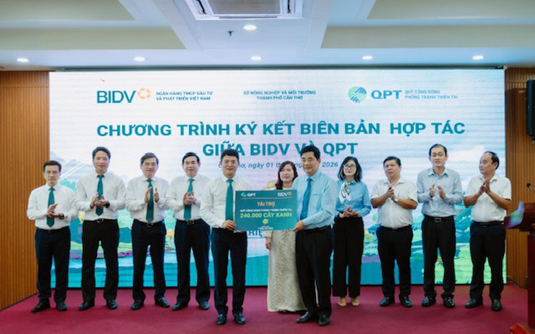 BIDV tiếp tục hành trình '1 triệu cây xanh' với dự án tại Cần Thơ