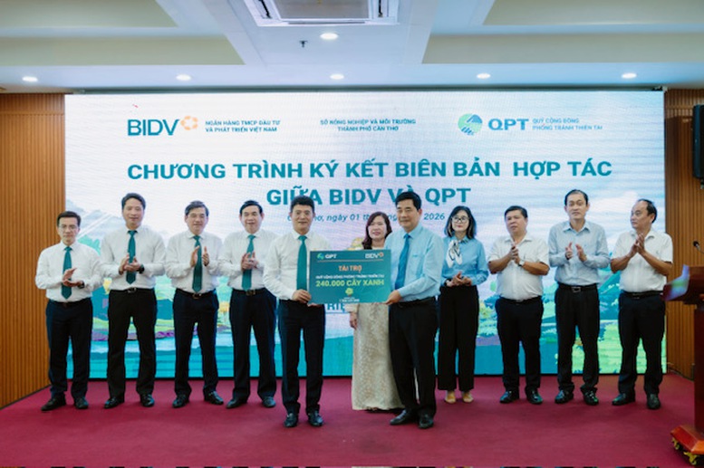 BIDV tiếp tục hành trình '1 triệu cây xanh' với dự án tại Cần Thơ- Ảnh 1.