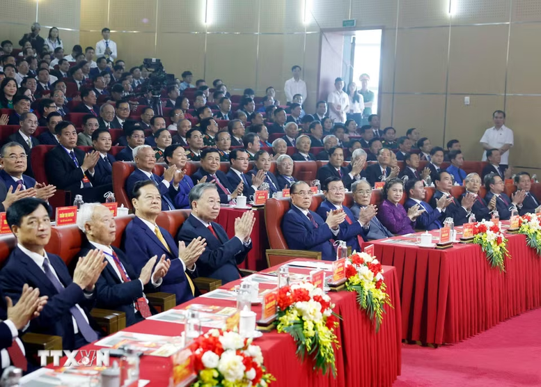 Tổng Bí thư, Chủ tịch nước Tô Lâm dự Lễ kỷ niệm 120 năm Ngày sinh Tổng Bí thư Hà Huy Tập- Ảnh 1.