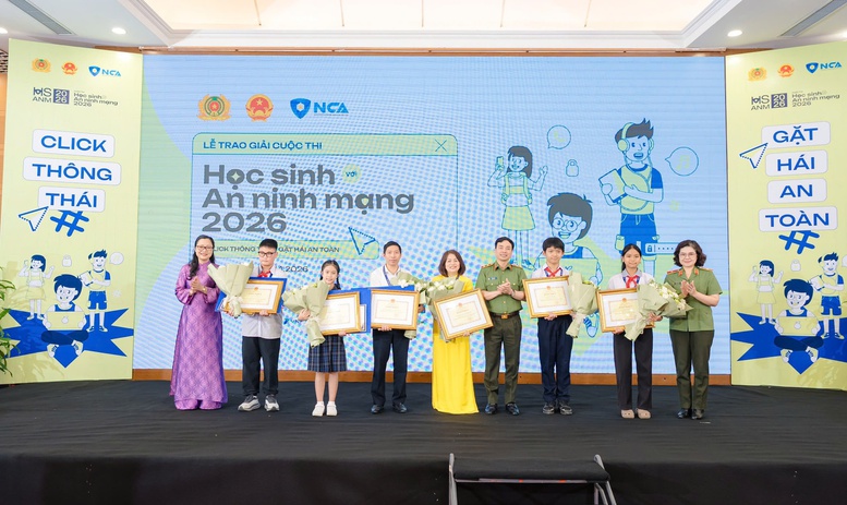 Trao giải cuộc thi 'Học sinh với An ninh mạng 2026' trên toàn quốc- Ảnh 1.