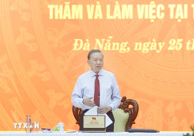 Tổng Bí thư, Chủ tịch nước Tô Lâm: Xây dựng Đà Nẵng trở thành một cực tăng trưởng lớn của cả nước- Ảnh 2.