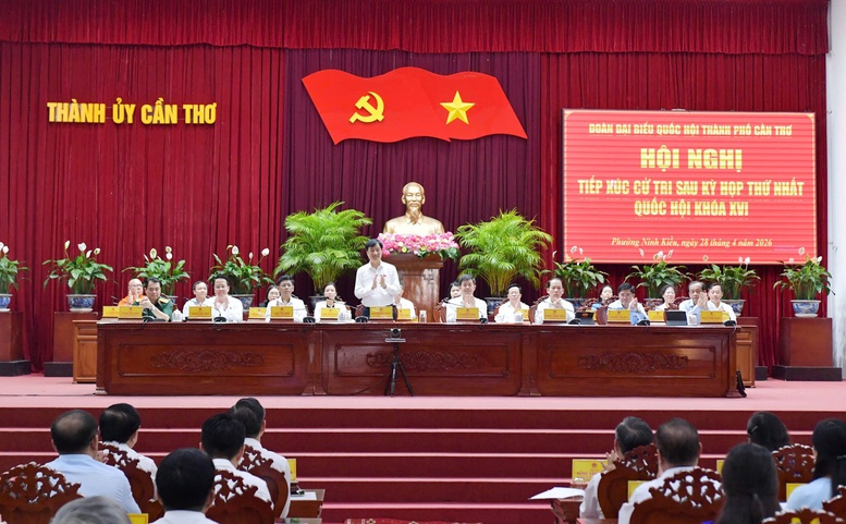 Trưởng Ban Tổ chức Trung ương Nguyễn Duy Ngọc tiếp xúc cử tri TP. Cần Thơ- Ảnh 1.