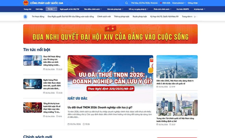 Cổng Pháp luật quốc gia: Nền tảng số đưa pháp luật đến gần người dân- Ảnh 1.