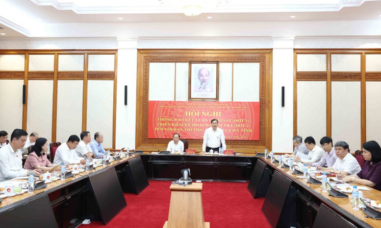 Thông báo kết quả giám sát đợt 1 đối với Ban Thường vụ Tỉnh ủy Hà Tĩnh- Ảnh 2. Thông báo kết quả giám sát đợt 1 đối với Ban Thường vụ Tỉnh ủy Hà Tĩnh- Ảnh 2.