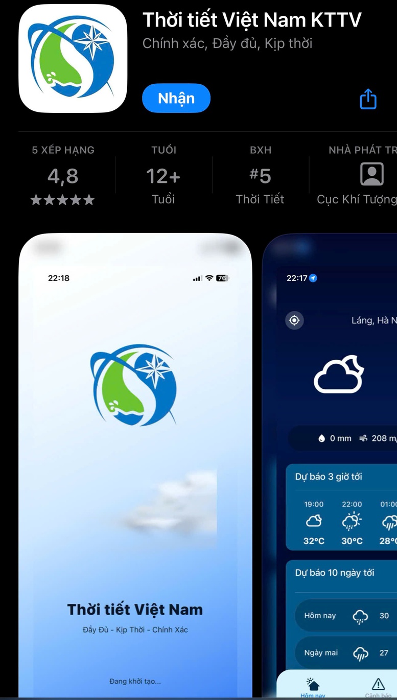 Ra mắt ứng dụng cảnh báo thời tiết nguy hiểm- Ảnh 1.