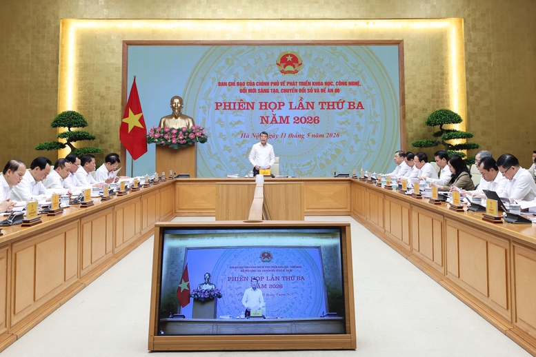 Thủ tướng chủ trì Phiên họp Ban Chỉ đạo về phát triển khoa học công nghệ, đổi mới sáng tạo, chuyển đổi số và Đề án 06- Ảnh 1.