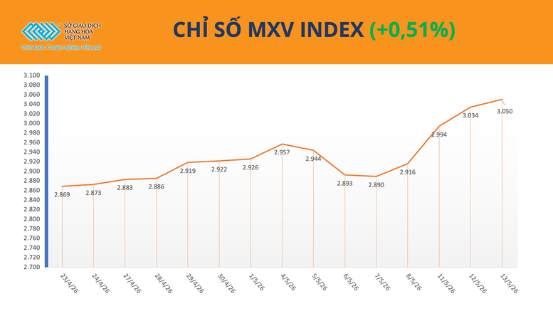 Thị trường phân hóa, MXV-Index duy trì trên mốc 3.050 điểm- Ảnh 1.
