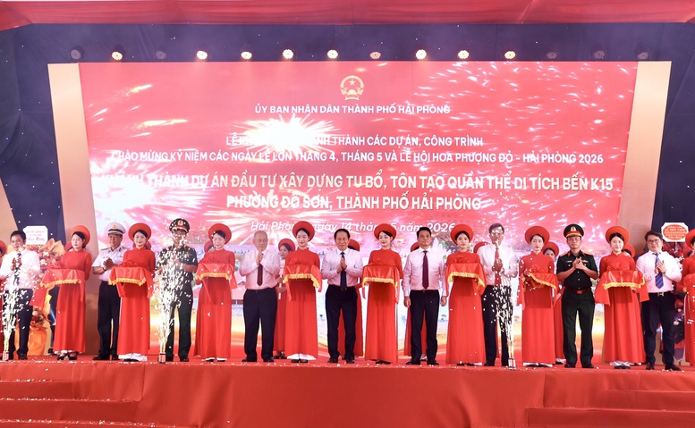Phó Thủ tướng Lê Tiến Châu dự Lễ khởi công, khánh thành 14 dự án, công trình tại Hải Phòng- Ảnh 2.