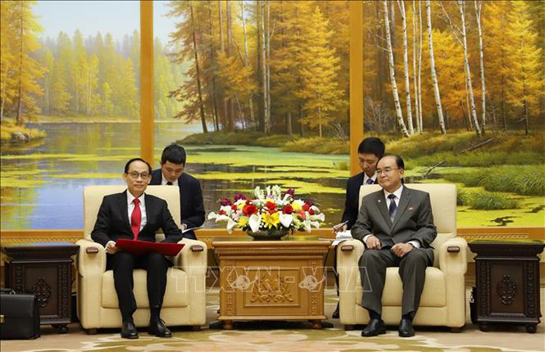 Việt Nam và Triều Tiên quyết tâm thúc đẩy phát triển quan hệ song phương- Ảnh 1.