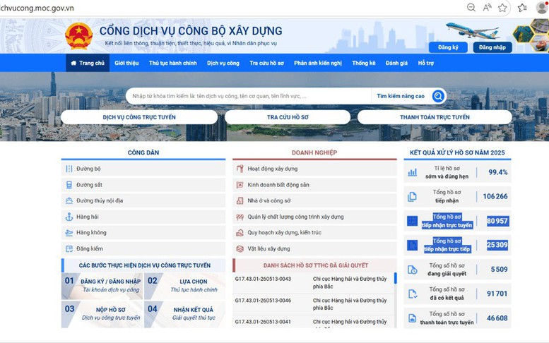 Bộ Xây dựng công bố cắt giảm, đơn giản hóa gần 300 thủ tục hành chính