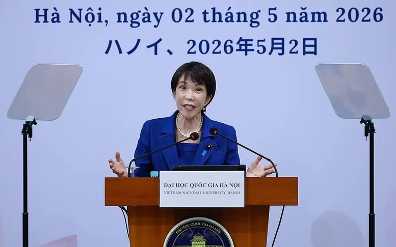 Thủ tướng Nhật Bản phát biểu chính sách tại Đại học Quốc gia Hà Nội