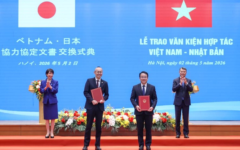 Việt Nam, Nhật Bản trao nhiều văn kiện hợp tác quan trọng