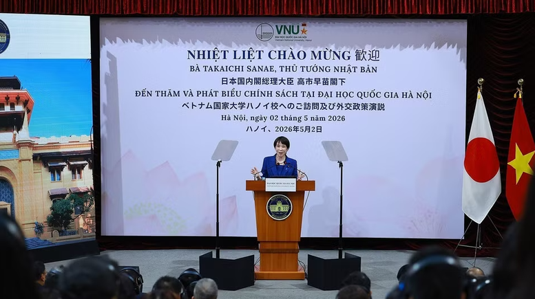 Thủ tướng Nhật Bản phát biểu chính sách tại Đại học Quốc gia Hà Nội- Ảnh 2.
